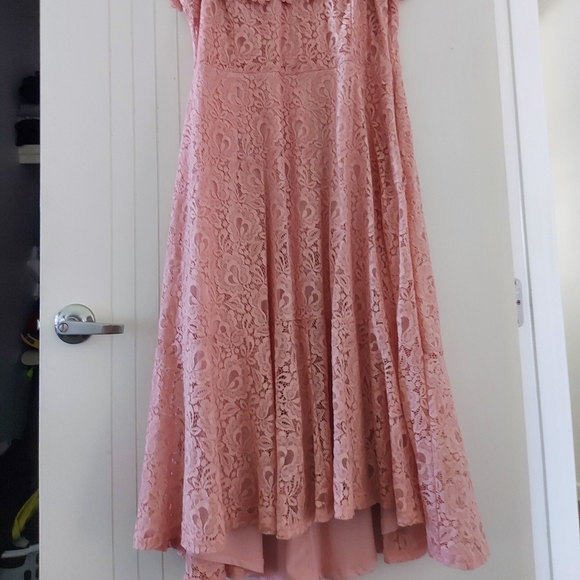 City Chic Lace Off Shoulder Dress - Picture 2 of 3
